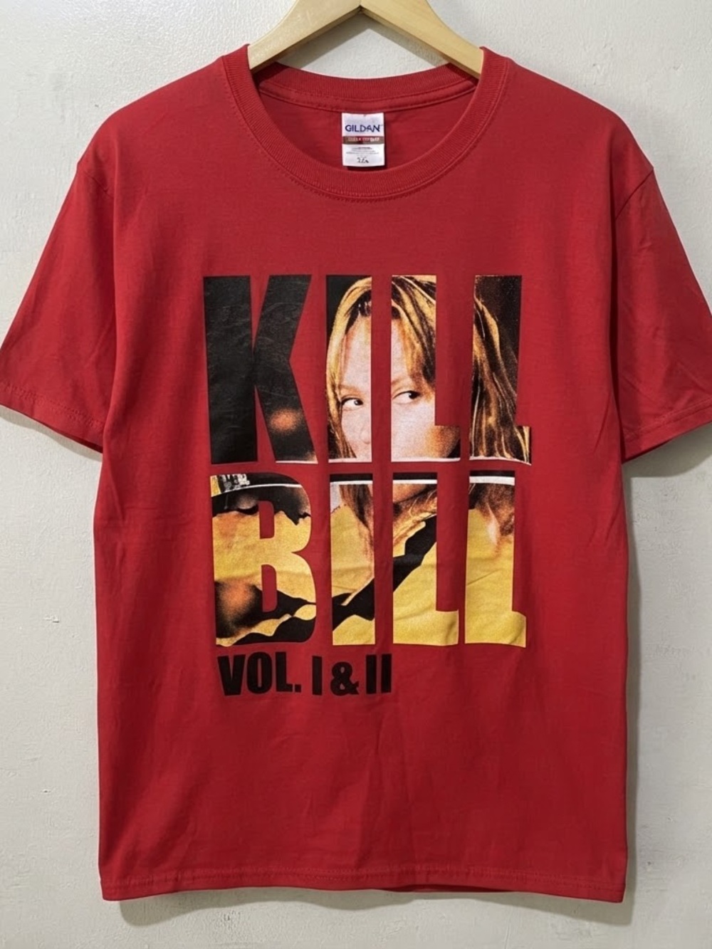Gildan Unisex’s CardinalRed Kill Bill Vol. I & II Graphic Tee